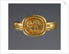 Ring with engraved bezel by Anonymous