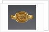 Ring with engraved bezel by Anonymous