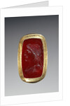 Engraved Gem Inset Into a Hollow Ring by Anonymous