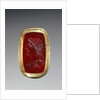 Engraved Gem Inset Into a Hollow Ring by Anonymous