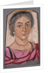 Mummy Portrait of a Young Woman by Anonymous