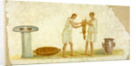 Fragment of a Fresco Panel with a Meal Preparation by Anonymous