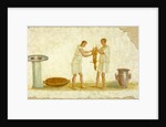 Fragment of a Fresco Panel with a Meal Preparation by Anonymous