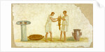 Fragment of a Fresco Panel with a Meal Preparation by Anonymous