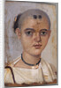 Mummy Portrait of a Youth by Anonymous