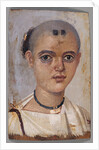 Mummy Portrait of a Youth by Anonymous
