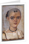 Mummy Portrait of a Youth by Anonymous