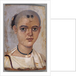 Mummy Portrait of a Youth by Anonymous