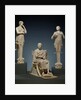 Sculptural Group of a Seated Poet and Sirens (2) with unjoined fragmentary curls (304) by Anonymous