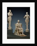 Sculptural Group of a Seated Poet and Sirens (2) with unjoined fragmentary curls (304) by Anonymous