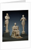 Sculptural Group of a Seated Poet and Sirens (2) with unjoined fragmentary curls (304) by Anonymous