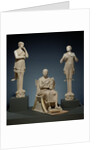 Sculptural Group of a Seated Poet and Sirens (2) with unjoined fragmentary curls (304) by Anonymous