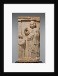 Grave Naiskos of Demainete with an Attendant Holding a Partridge by Anonymous