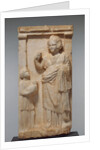 Grave Naiskos of Demainete with an Attendant Holding a Partridge by Anonymous