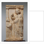 Grave Naiskos of Demainete with an Attendant Holding a Partridge by Anonymous
