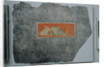 Fresco Fragment with Woman and Swan by Anonymous