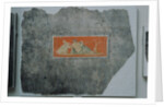 Fresco Fragment with Woman and Swan by Anonymous