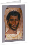 Mummy Portrait of a Bearded Man by Anonymous
