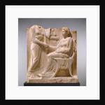 Grave Naiskos of a Seated Woman with Two Standing Women by Anonymous