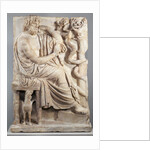 Grave Naiskos of a Seated Man by Anonymous