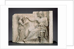 Grave Naiskos of an Enthroned Woman with an Attendant by Anonymous