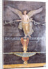 Wall Fragment with Winged Female (Nike) on Black Ground by Anonymous