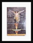 Wall Fragment with Winged Female (Nike) on Black Ground by Anonymous