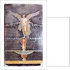 Wall Fragment with Winged Female (Nike) on Black Ground by Anonymous