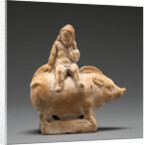 Figure of a Child Seated Atop a Pig by Anonymous