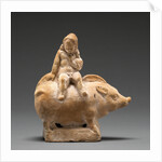 Figure of a Child Seated Atop a Pig by Anonymous