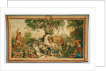Tapestry: Le Cheval rayé from Les Anciennes Indes Series by Woven at Gobelins Manufactory