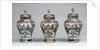 Garniture of Three Vases by Anonymous