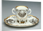 Cup and Saucer (Trembleuse) by Du Paquier Porcelain Manufactory