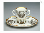 Cup and Saucer (Trembleuse) by Du Paquier Porcelain Manufactory