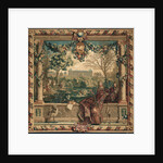 Tapestry: Le Mois de décembre, Le Château de Monceaux from Les Maisons royales Series by Anonymous
