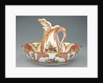 Ewer and Basin (broc et jatte feuille d'eau, première grandeur) by Jean-Claude Duplessis père