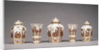 Assembled Set of Five Vases by Johann Gregor Höroldt