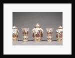 Assembled Set of Five Vases by Johann Gregor Höroldt
