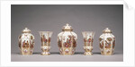 Assembled Set of Five Vases by Johann Gregor Höroldt