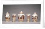 Assembled Set of Five Vases by Johann Gregor Höroldt
