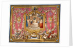 Tapestry: Le Repas de Sancho dans l'Ile de Barataria, from L'Histoire de don Quichotte Series by Woven at the Gobelins Manufactory
