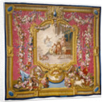 Tapestry: Don Quichotte guéri de sa folie par la sagesse, from L'Histoire de don Quichotte Series by Woven at the Gobelins Manufactory