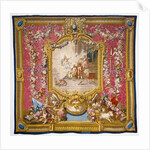Tapestry: Don Quichotte guéri de sa folie par la sagesse, from L'Histoire de don Quichotte Series by Woven at the Gobelins Manufactory