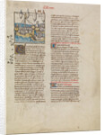 The Fleet of Hannibal Sailing to Spain by First Master of the Bible historiale of Jean de Berry