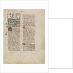 The Fleet of Hannibal Sailing to Spain by First Master of the Bible historiale of Jean de Berry