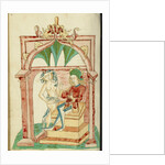 Josaphat Enthroned Tempted by a Naked Woman by Follower of Hans Schilling