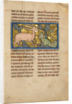 A Stag before a Dragon-like Snake by Anonymous