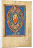 A Man Enthroned within a Mandorla in a Tree by Anonymous