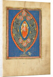 A Man Enthroned within a Mandorla in a Tree by Anonymous