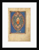 A Man Enthroned within a Mandorla in a Tree by Anonymous
